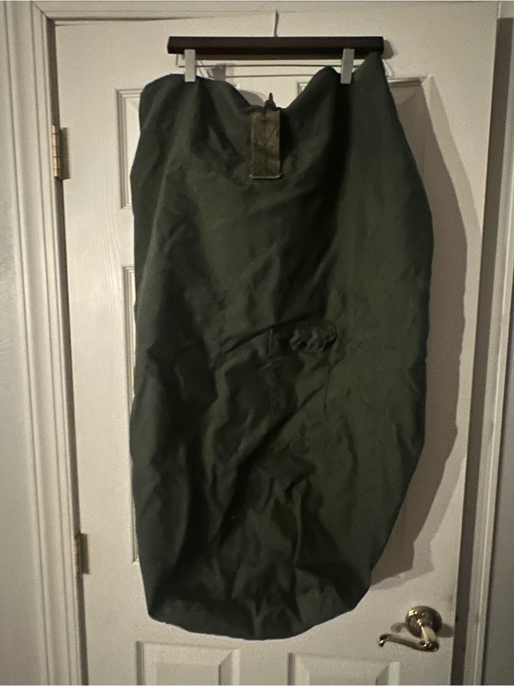 US Army Olive Drab Green Canvas Gear Duffel Bag Military